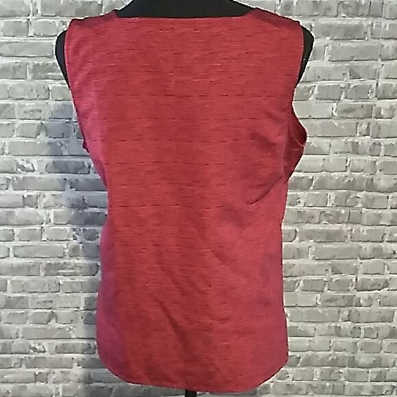 Dialouge silk square neck business casual sleeveless blouse - Picture 5 of 7